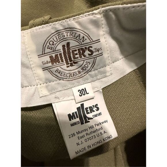 NEW WITH TAGS Millers Womens Riding Breeches SIZE 30L khaki - Picture 4 of 4